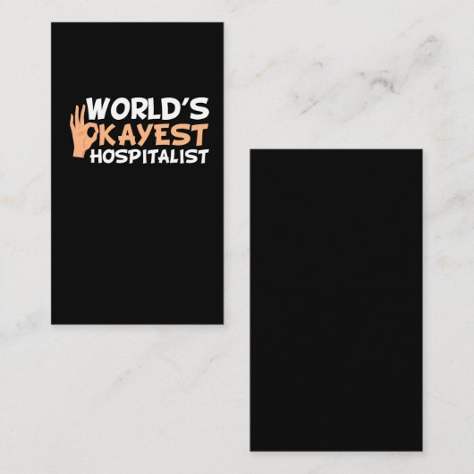 世界で最もオケイの病院おもしろい員-病院 名刺 (正面/裏面)