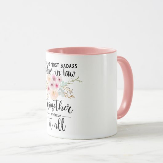 世界で最もカッコイイ義母へのギフト オーダーメイド マグカップ (正面右)