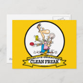 世界で最もクリーンなフリーク男性の漫画 ポストカード (正面/裏面)