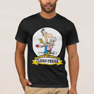 世界で最もクリーンなフリーク男性の漫画 Tシャツ