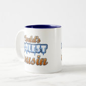 世界で最もクールないとこ ツートーンマグカップ (正面左)