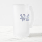 世界で最もクールなパパ フロストグラスビールジョッキ (正面右)