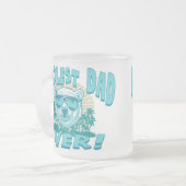 世界で最もクールなパパ フロストグラスマグカップ (正面左)