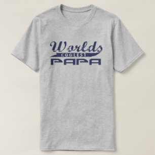 世界で最もクールなパパ Tシャツ