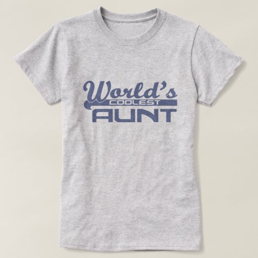 世界で最もクールな叔母さん Tシャツ (デザイン正面)
