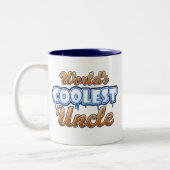 世界で最もクールな叔父さん ツートーンマグカップ (左)