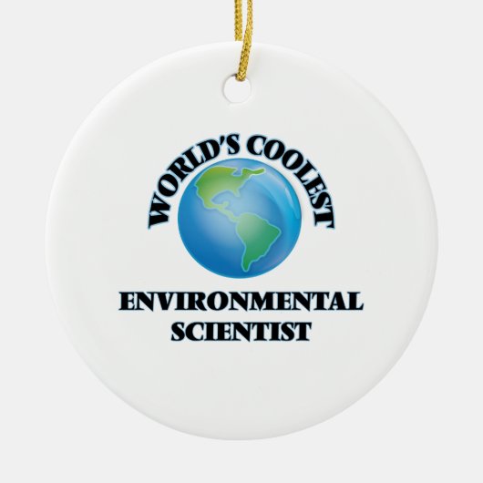 世界で最もクールな環境の科学者 セラミックオーナメント (正面)