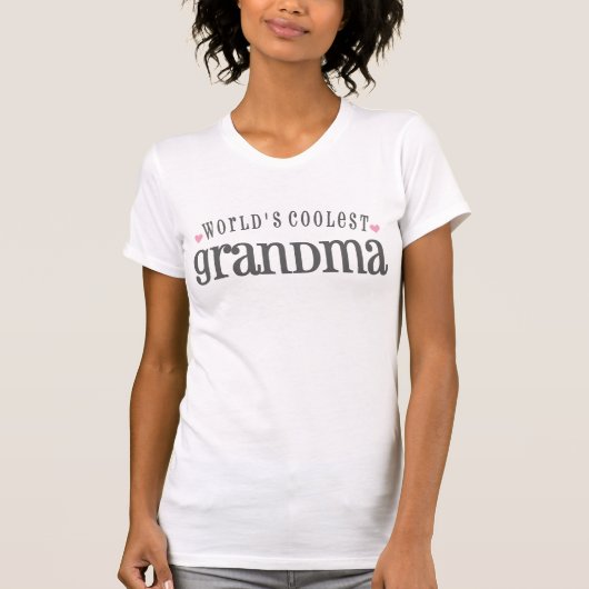 世界で最もクールな祖母 Tシャツ (正面)