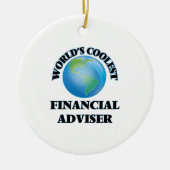 世界で最もクールな財政の顧問 セラミックオーナメント (正面)