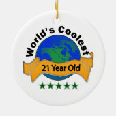 世界で最もクールな21歳 セラミックオーナメント (裏面)