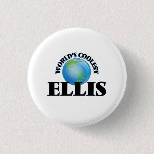 世界で最もクールなEllis 缶バッジ (正面)