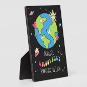 世界で最もグルーヴなマザー・イン・ロー引用文&1960年代アート フォトプラーク (側面)