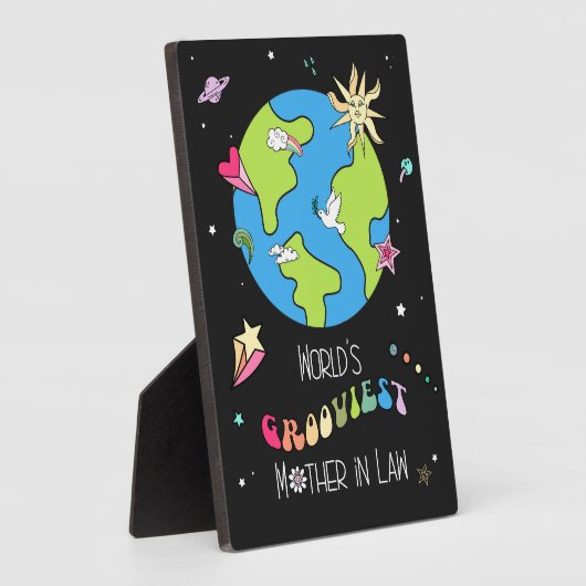 世界で最もグルーヴなマザー・イン・ロー引用文&1960年代アート フォトプラーク (側面)