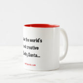 世界で最もスニーキーなクリエイティブサンタマグ ツートーンマグカップ (正面右)