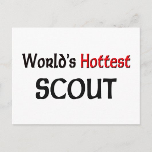 世界で最もホットなスカウト ポストカード (正面)