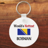 世界で最もホットなボスニア人 キーホルダー (正面)