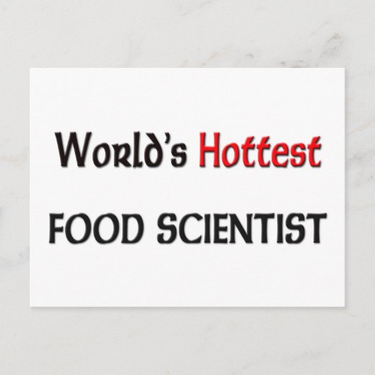 世界で最もホットな食品科学者 ポストカード (正面)