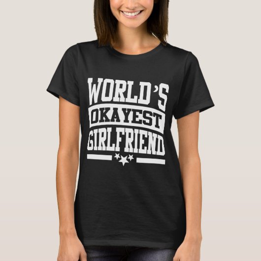 世界で最も人気のあるガールフレンド Tシャツ (正面)