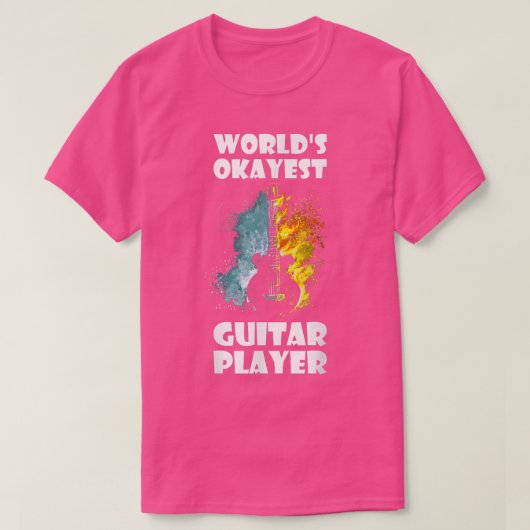 世界で最も人気のあるギタープレーヤー3506 Tシャツ (デザイン正面)