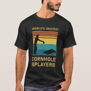 世界で最も人気のあるコーンホールプレーヤー – おもしろい Cornhole Tシャツ