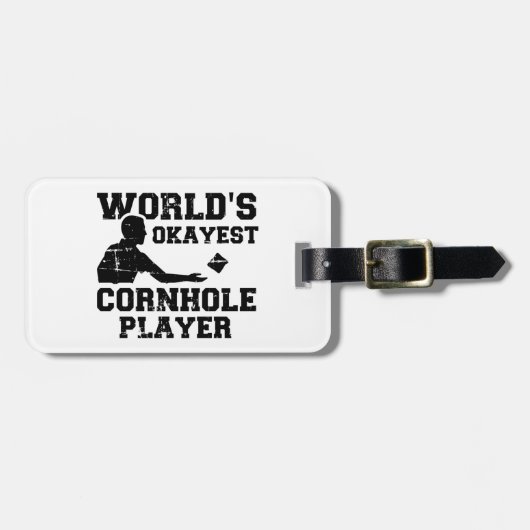 世界で最も人気のあるコーンホールプレーヤー ラゲッジタグ (正面横)