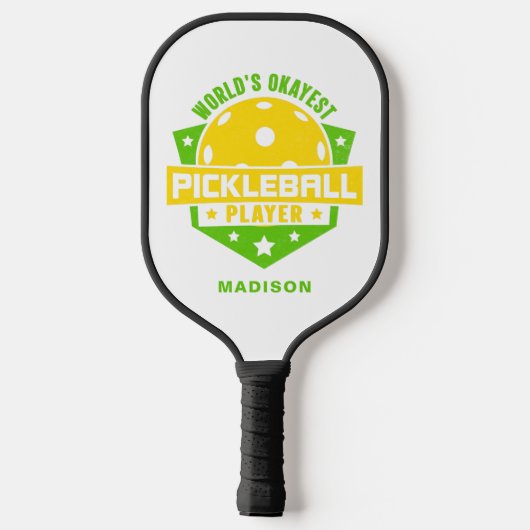 世界で最も人気のあるピックボール選手のおもしろい名前 ピックルボールラケット (裏面)