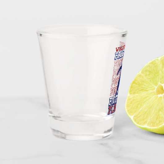 世界で最も人気のあるファンタジーサッカー選手USAカラー ショットグラス (左)