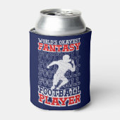 世界で最も人気のあるファンタジーサッカー選手USAカラー 缶クーラー (缶正面)