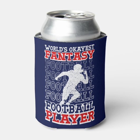 世界で最も人気のあるファンタジーサッカー選手USAカラー 缶クーラー (缶正面)