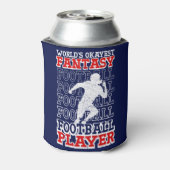 世界で最も人気のあるファンタジーサッカー選手USAカラー 缶クーラー (缶裏面)