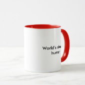 世界で最も人気のある人間のマグカップ – 皮肉おもしろい的なコーヒー マグカップ (正面右)