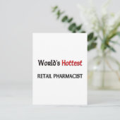 世界で最も人気のある小売薬剤師 ポストカード (スタンド正面)
