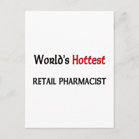 世界で最も人気のある小売薬剤師 ポストカード (正面)
