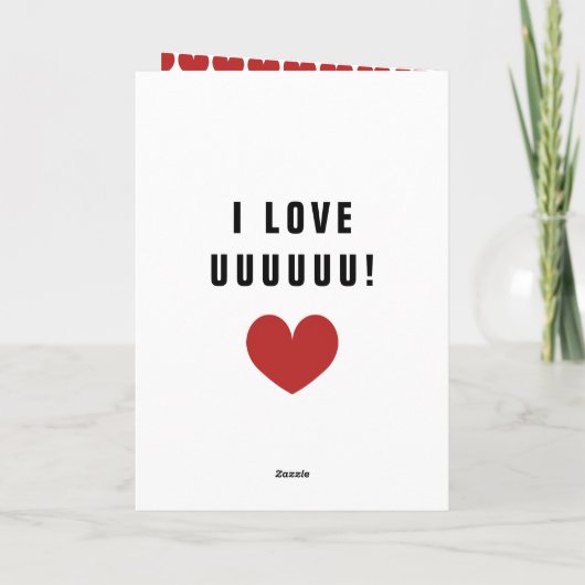 世界で最も人気のある彼氏のためのバレンタインデーのカード シーズンカード (裏面)