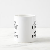世界で最も人気のある漁師 コーヒーマグカップ (中央)
