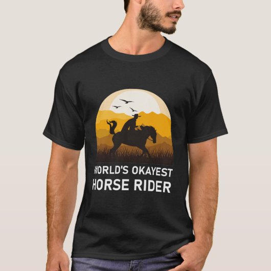 世界で最も人気のある馬ライダー – 乗馬 Tシャツ (正面)