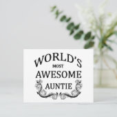 世界で最も人気の高い素晴らし叔母 ポストカード (スタンド正面)