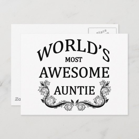 世界で最も人気の高い素晴らし叔母 ポストカード (正面/裏面)