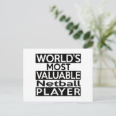 世界で最も価値のあるネットボール選手 ポストカード (スタンド正面)