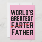 世界で最も偉大なオナラ名人 - 父 - 父の日 シーズンカード (正面)