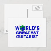 世界で最も偉大なギタリスト ポストカード (正面/裏面)