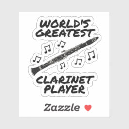 世界で最も偉大なクラリネット選手クラリネティストおもしろい シール