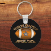 世界で最も偉大なサッカーコーチ キーホルダー (正面)