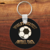 世界で最も偉大なサッカーコーチ キーホルダー (正面)