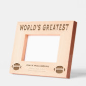 世界で最も偉大なサッカーコーチ レーザー彫刻フレーム (左)