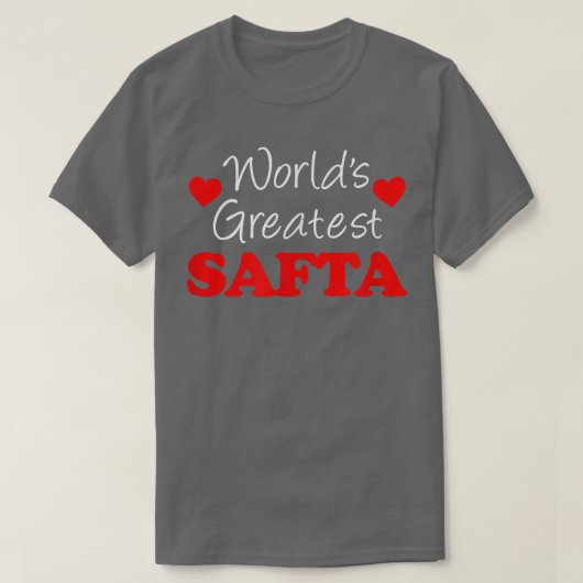 世界で最も偉大なサフタユダヤ人の祖母 Tシャツ (デザイン正面)