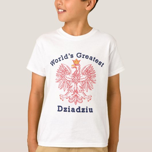 世界で最も偉大なジアジュー・レッド・イーグル Tシャツ (正面)
