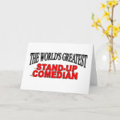 世界で最も偉大なスタンドアップコメディアン カード (黄色い花)