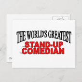 世界で最も偉大なスタンドアップコメディアン ポストカード (正面/裏面)