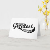 世界で最も偉大なダディオ カード (黄色い花)